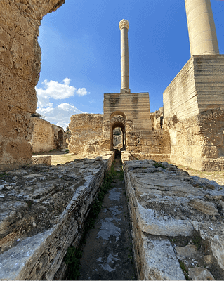 Columna del frigidarium de 15 metros en las Termas de Antonino